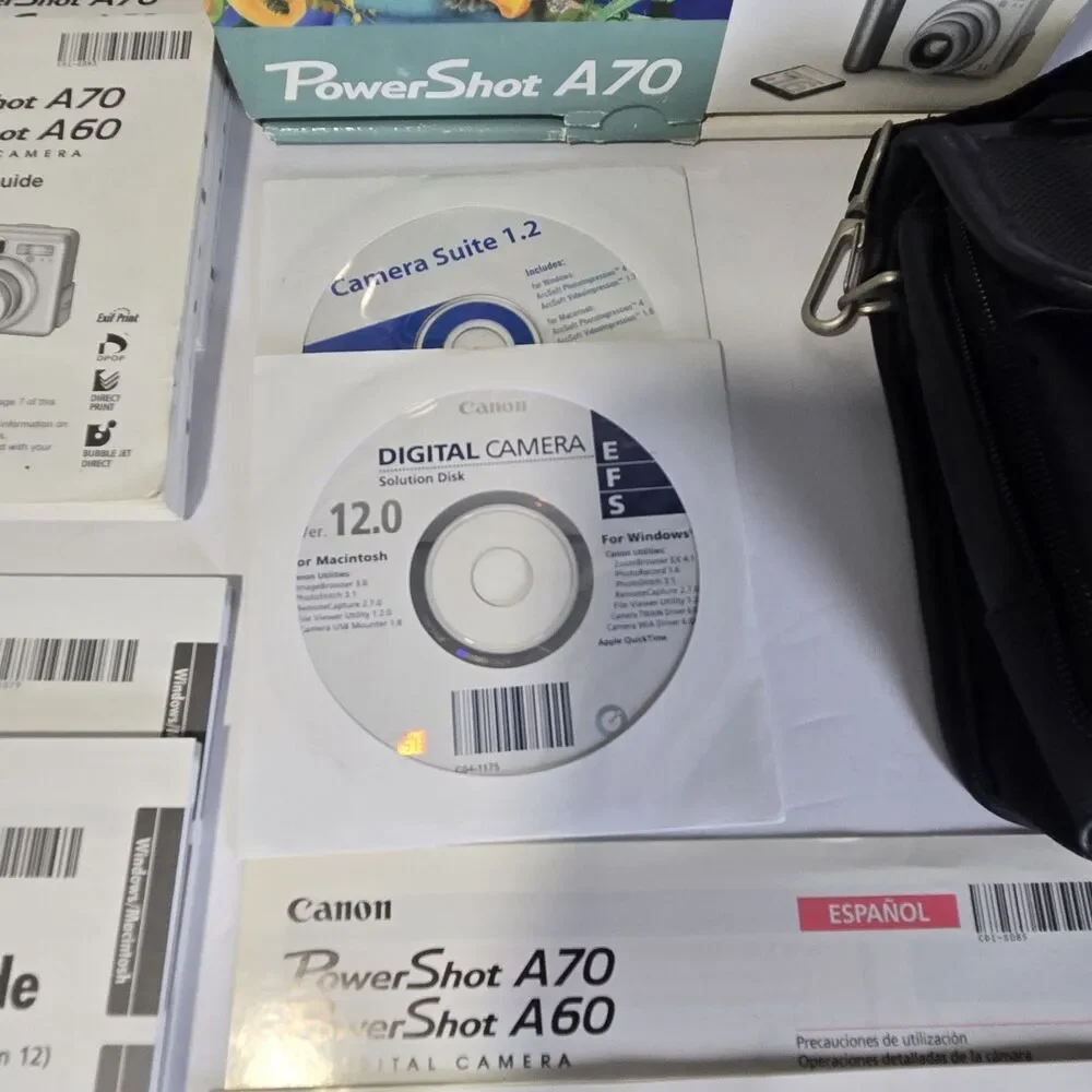 Canon PowerShot A70 3.2MP Digital Camera-  For Parts - As Is